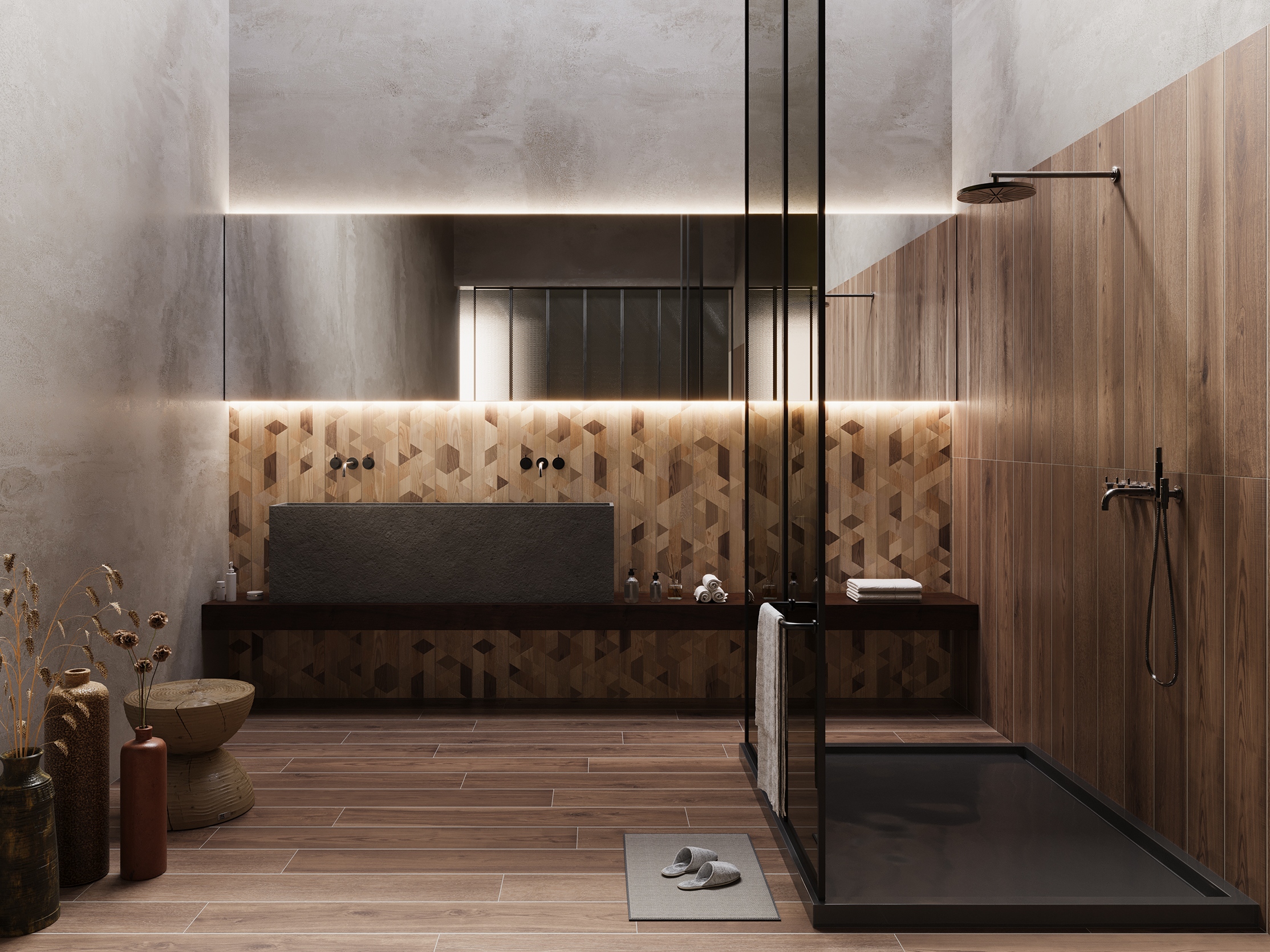 pavimento effetto legno facewood tobacco